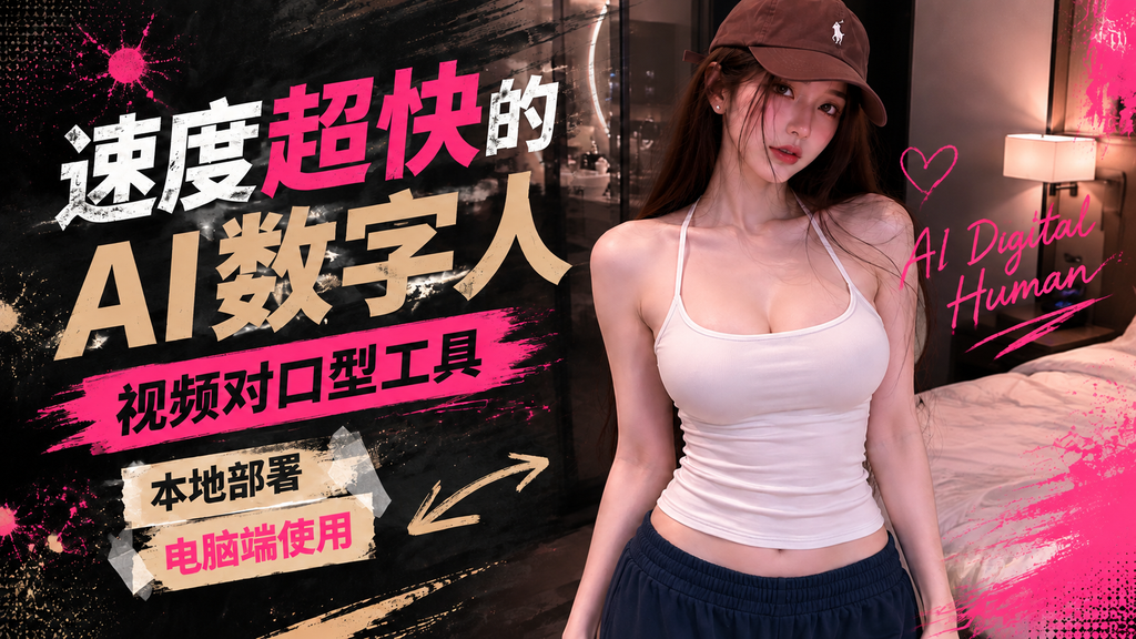 视频音频对口型A工具,速度最快的对口型数字人工具一键懒人整合包