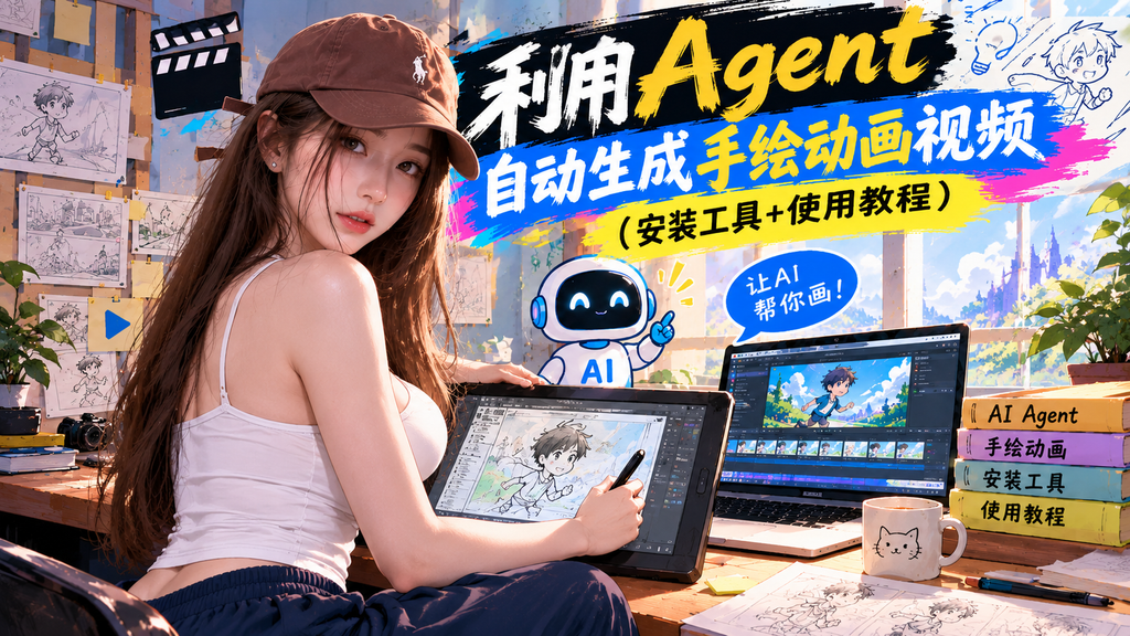利用workbuddy自动生成手绘动画视频（安装工具+使用教程）