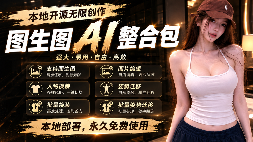图生图AI整合包，图生图，AI图片编辑器，批量图片生成